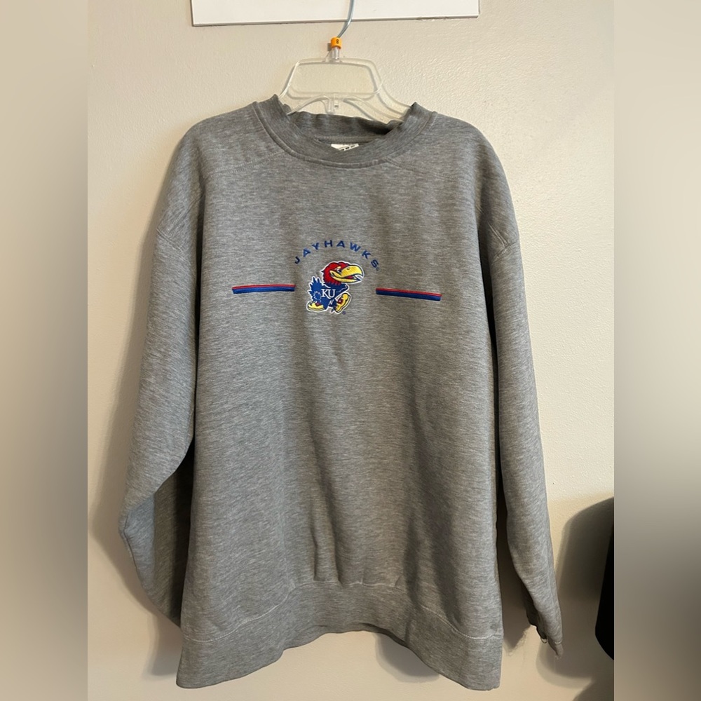 Vintage Adidas Kansas Jawhawk Crewneck - Picture 1 of 3
